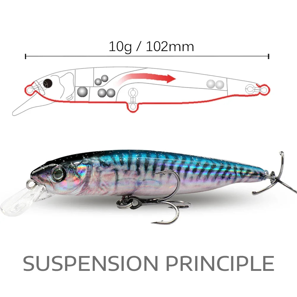 Saltwater Suspender Minnow Lure