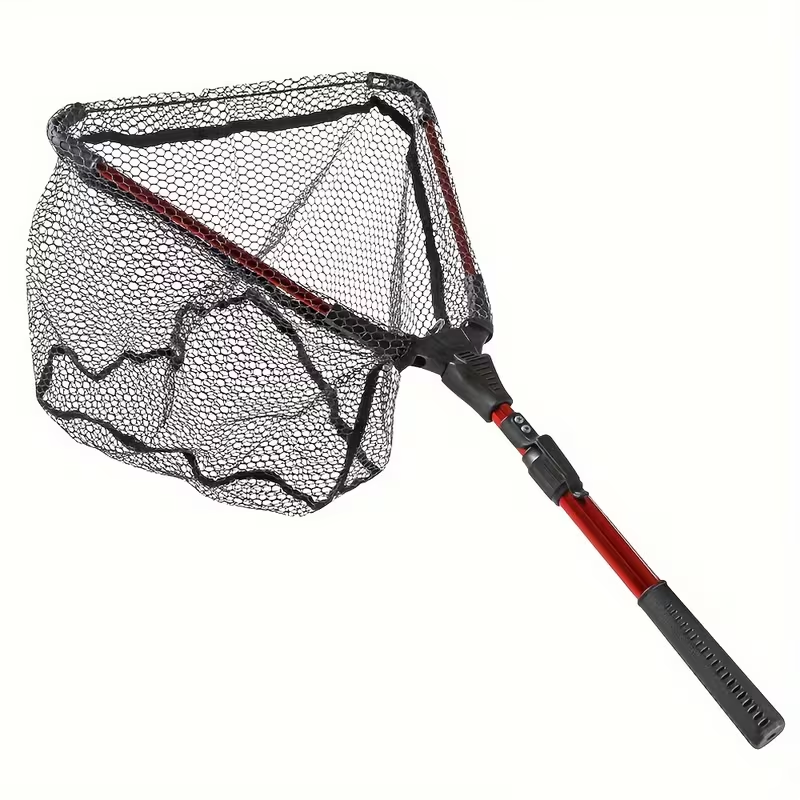 Retractable Fishing Net - Aluminum Alloy with Telescopic Pole
