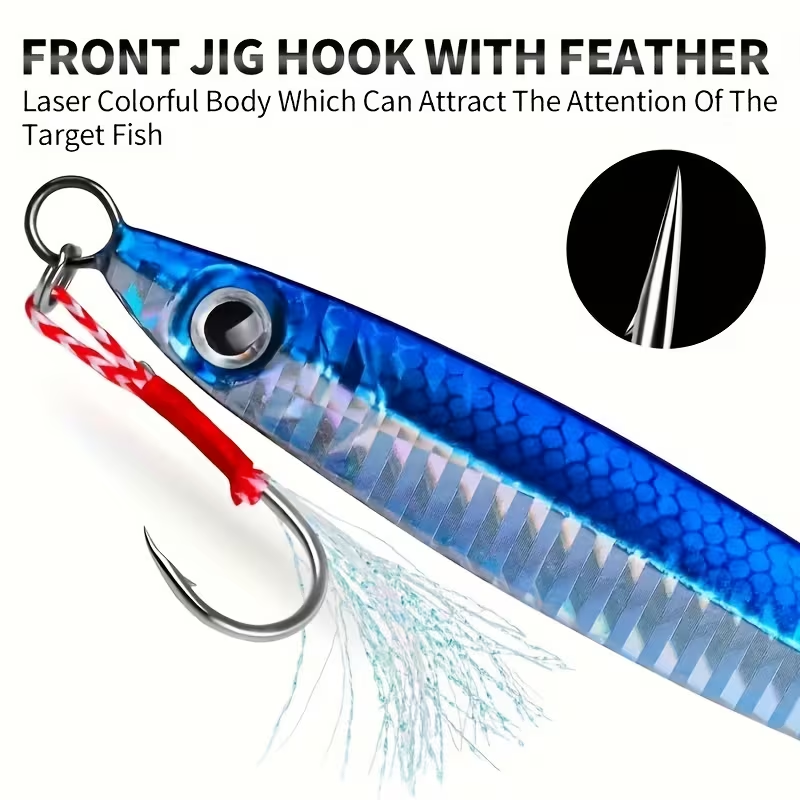 Metal Jigging Lure – Boat & Sea Fishing (30g/60g)