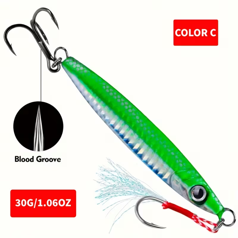 Metal Jigging Lure – Boat & Sea Fishing (30g/60g)