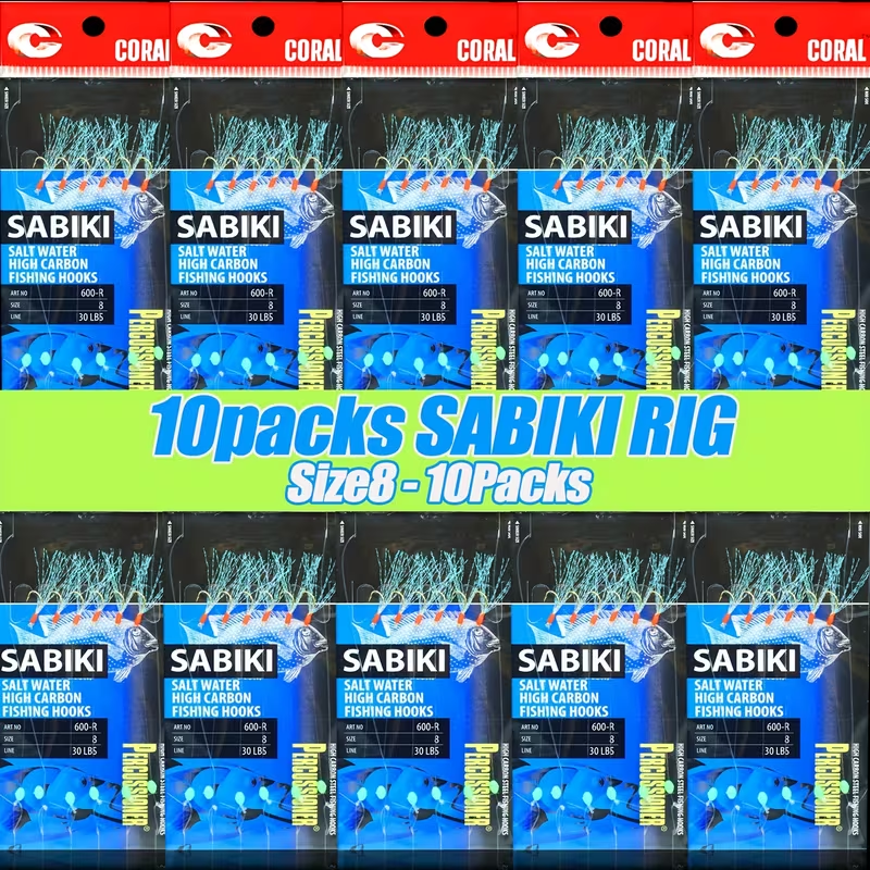Sabiki Rig Fishing Lures – Luminous Bait Rigs
