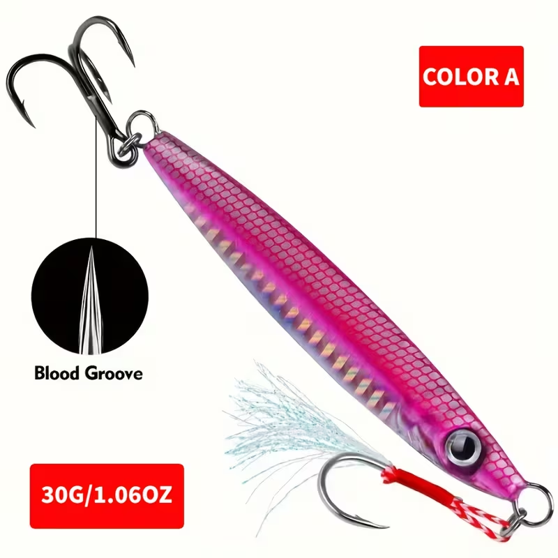 Metal Jigging Lure – Boat & Sea Fishing (30g/60g)