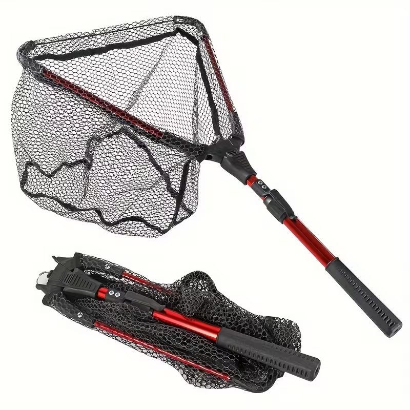 Retractable Fishing Net - Aluminum Alloy with Telescopic Pole