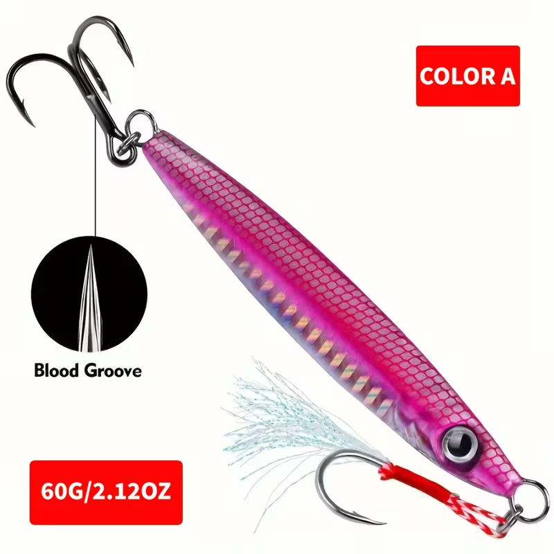 Metal Jigging Lure – Boat & Sea Fishing (30g/60g)