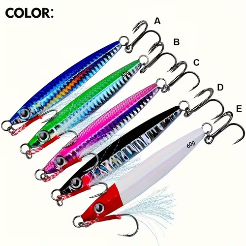 Metal Jigging Lure – Boat & Sea Fishing (30g/60g)